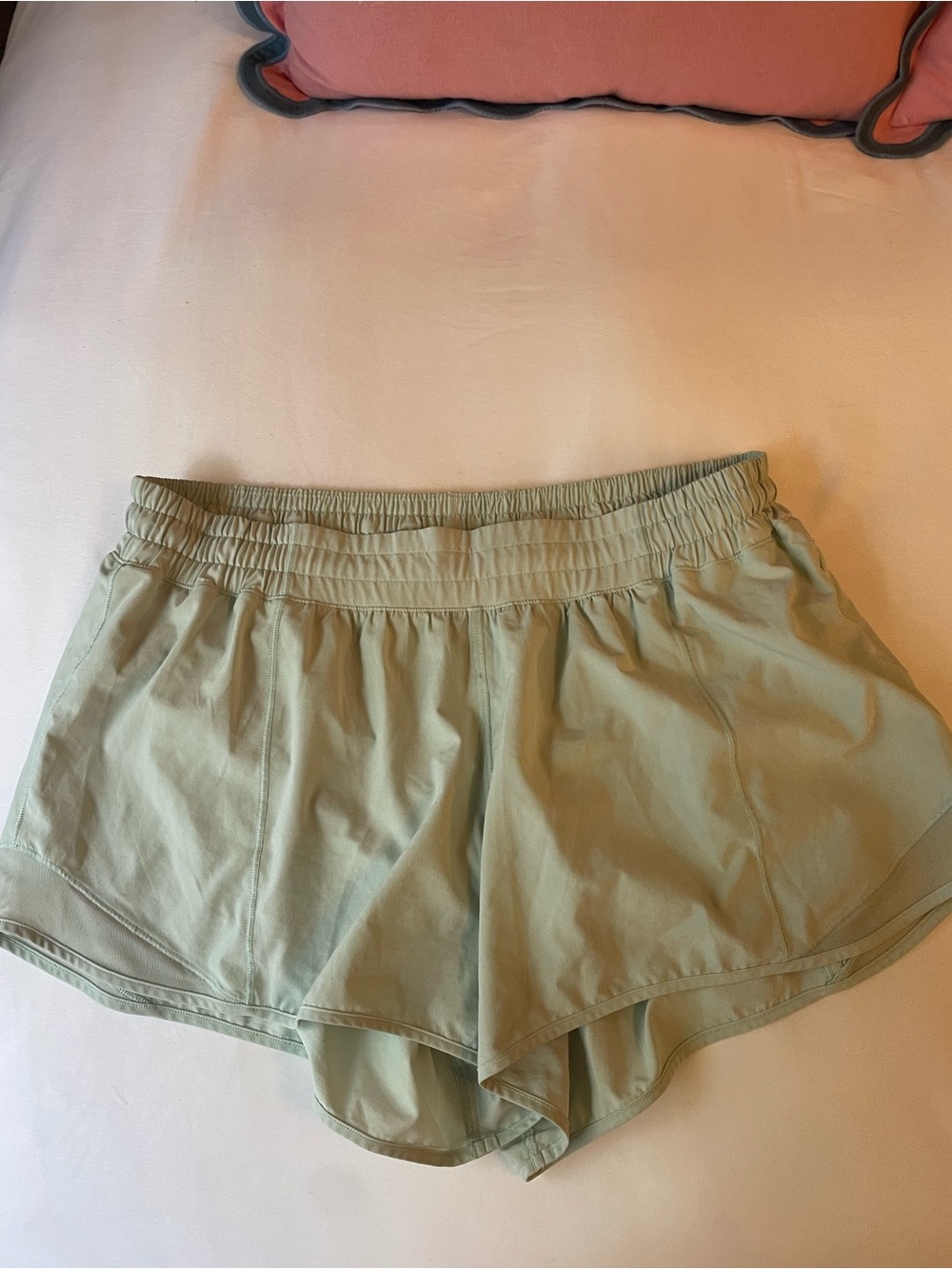 lululemon athletica sage green athletic shorts